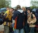 SuReAc 2007: Een groepje scouts uit Axel is klaar voor vertrek. foto Peter Nicolai